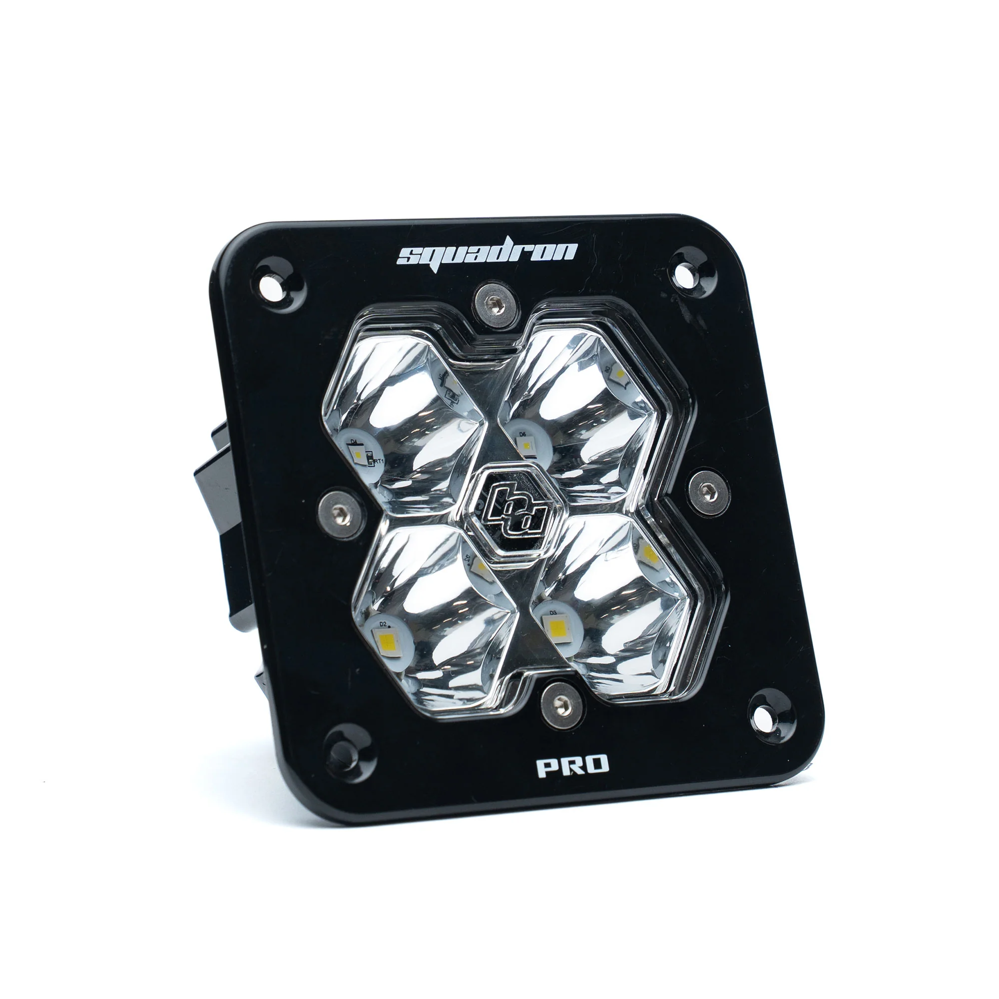 Squadron 2.0 Pro Black Flush Mount LED Auxiliary Light Pod (Single)