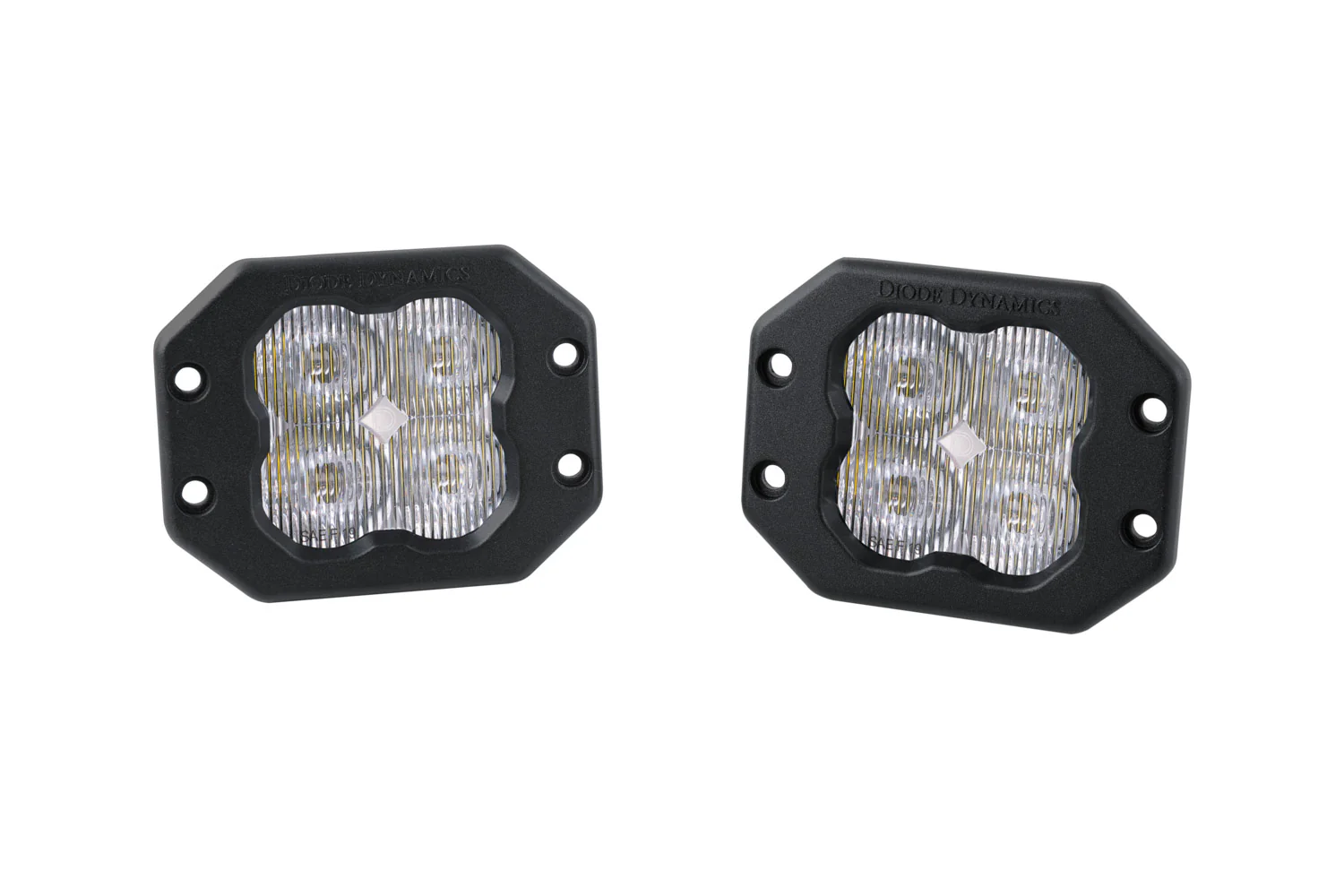 SS3 SAE/DOT White Pro Flush Mount LED Pods - Image 3