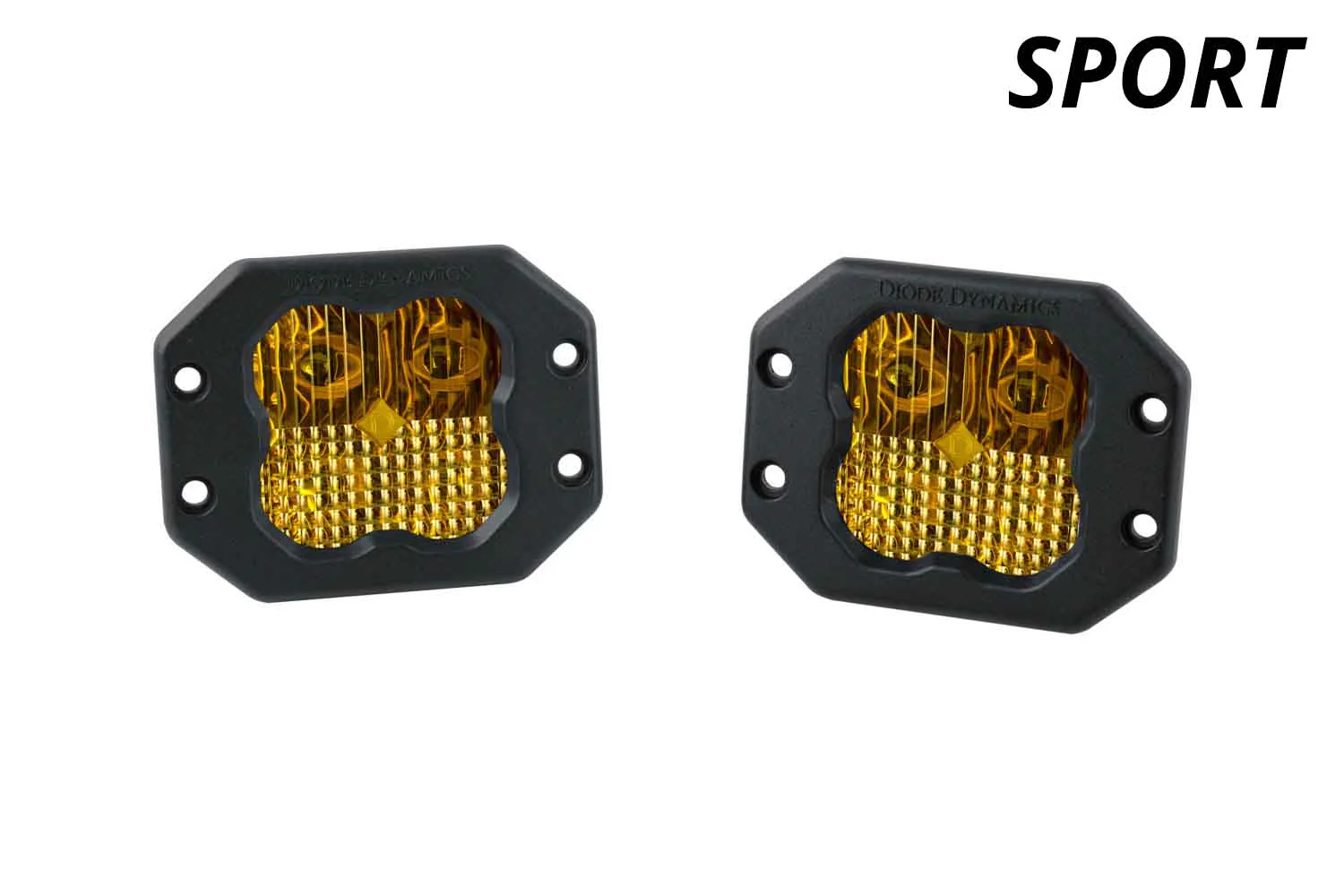 SS3 SAE Yellow Sport Flush Mount LED Pods - Image 9