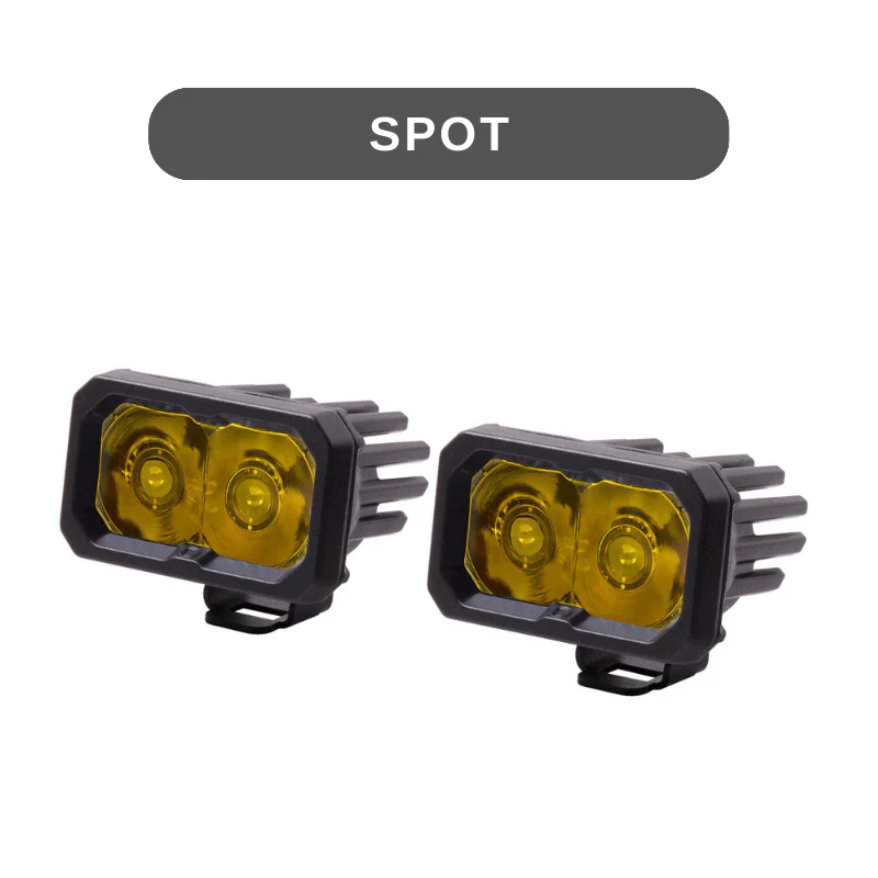 Stage Series 2" SAE Yellow LED Pod | Standard Mount - Image 10