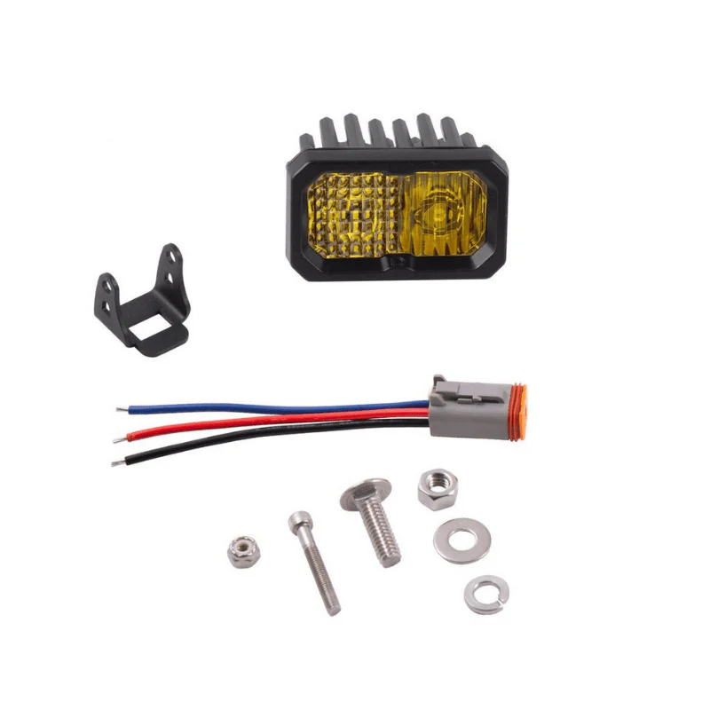Stage Series 2" SAE Yellow LED Pod | Standard Mount - Image 11