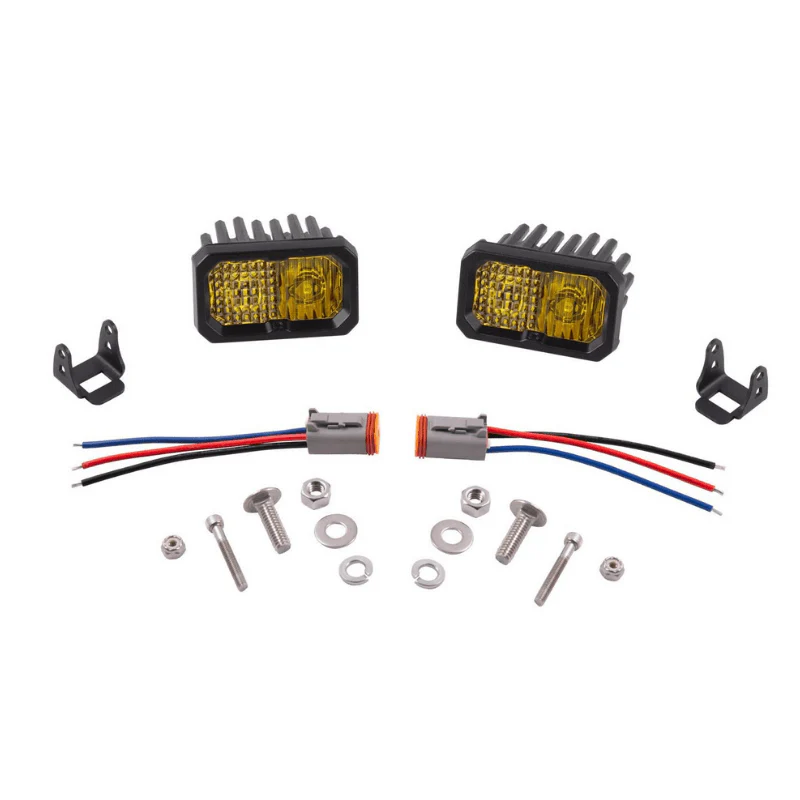 Stage Series 2" SAE Yellow LED Pod | Standard Mount - Image 12