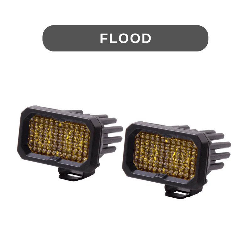 Stage Series 2" SAE Yellow LED Pod | Standard Mount - Image 4