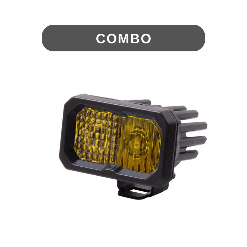 Stage Series 2" SAE Yellow LED Pod | Standard Mount - Image 5