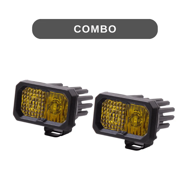 Stage Series 2" SAE Yellow LED Pod | Standard Mount - Image 6