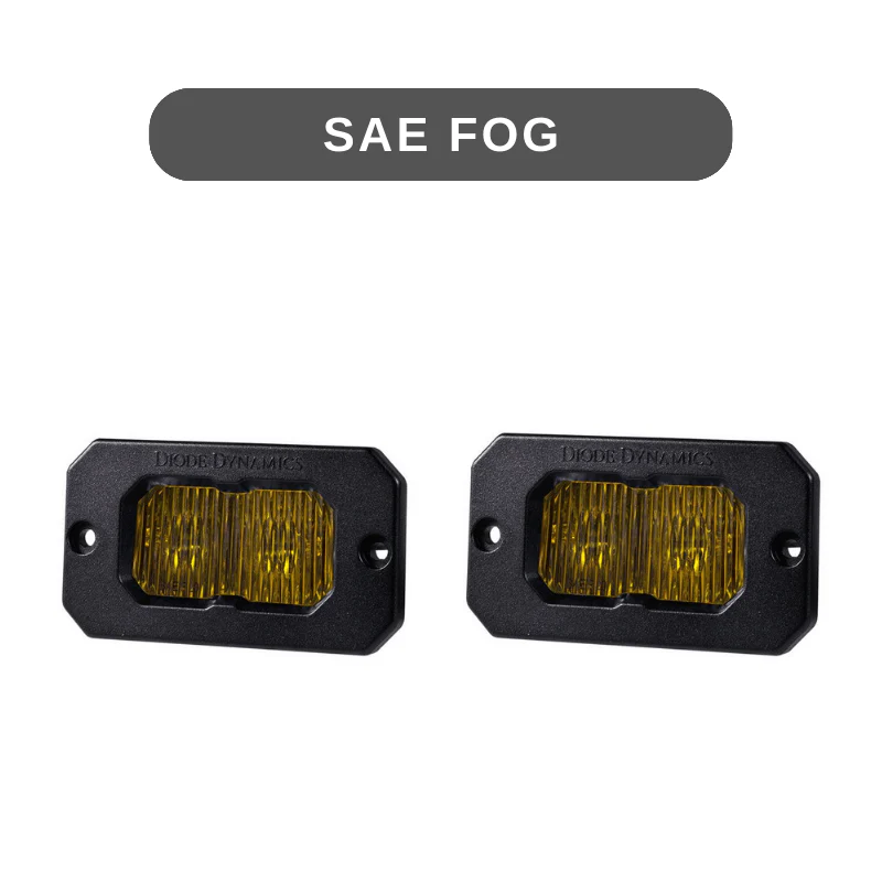 Stage Series 2" SAE Yellow LED Pod | Flush Mount - Image 6