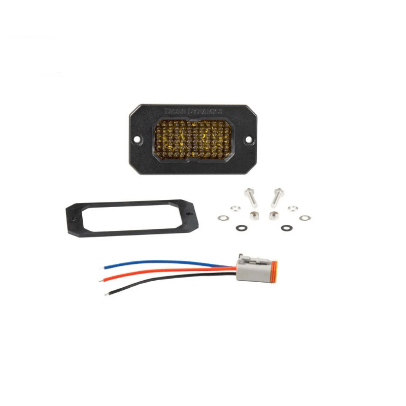 Stage Series 2" SAE Yellow LED Pod | Flush Mount - Image 7