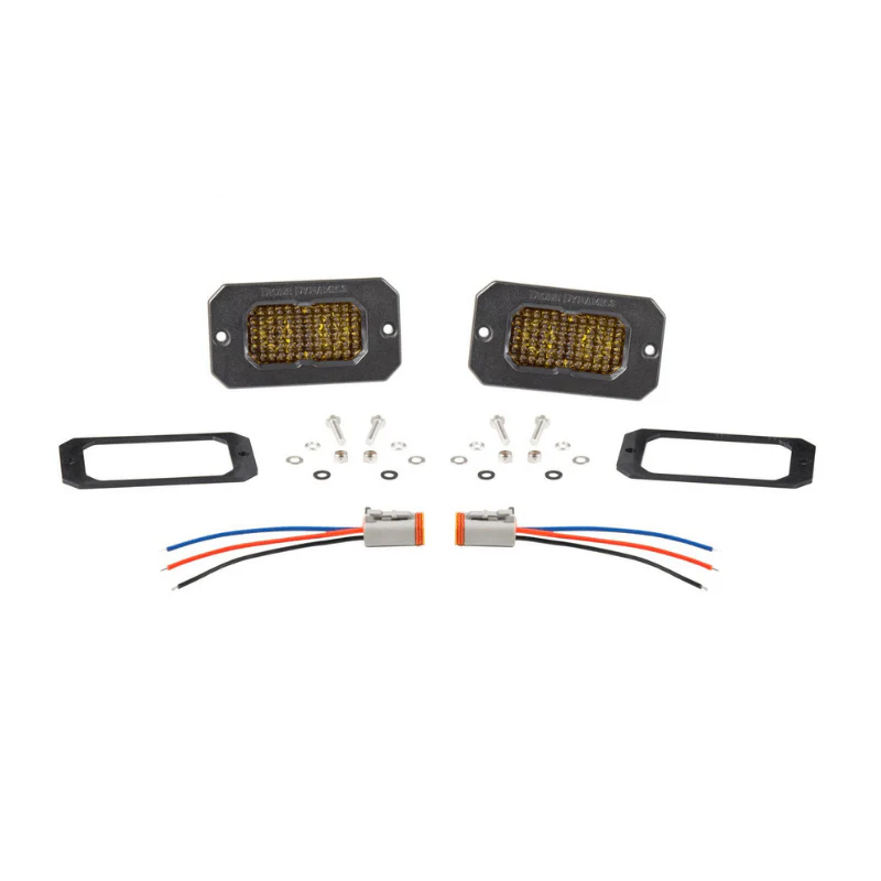 Stage Series 2" SAE Yellow LED Pod | Flush Mount - Image 8