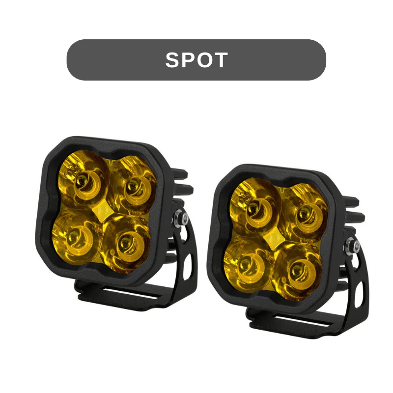 Stage Series 3" SAE Yellow LED Pod | Standard Mount | Pair - Image 5