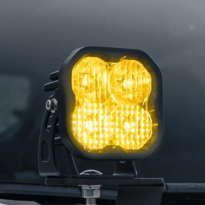 Stage Series 3" SAE Yellow LED Pod | Standard Mount | Pair - Image 7