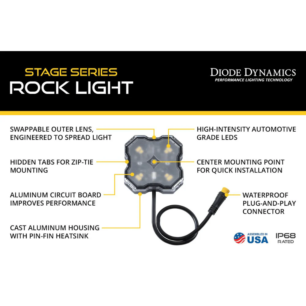 Stage Series LED Rock Light Kit Fits 2024+ Toyota Tacoma - Image 7