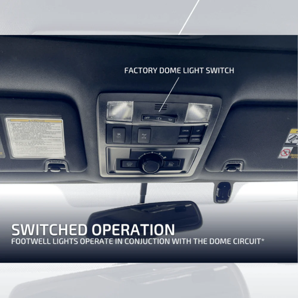 Switched Dual Output Footwell Kit Fits 2016-2023 Toyota Tacoma - Image 9