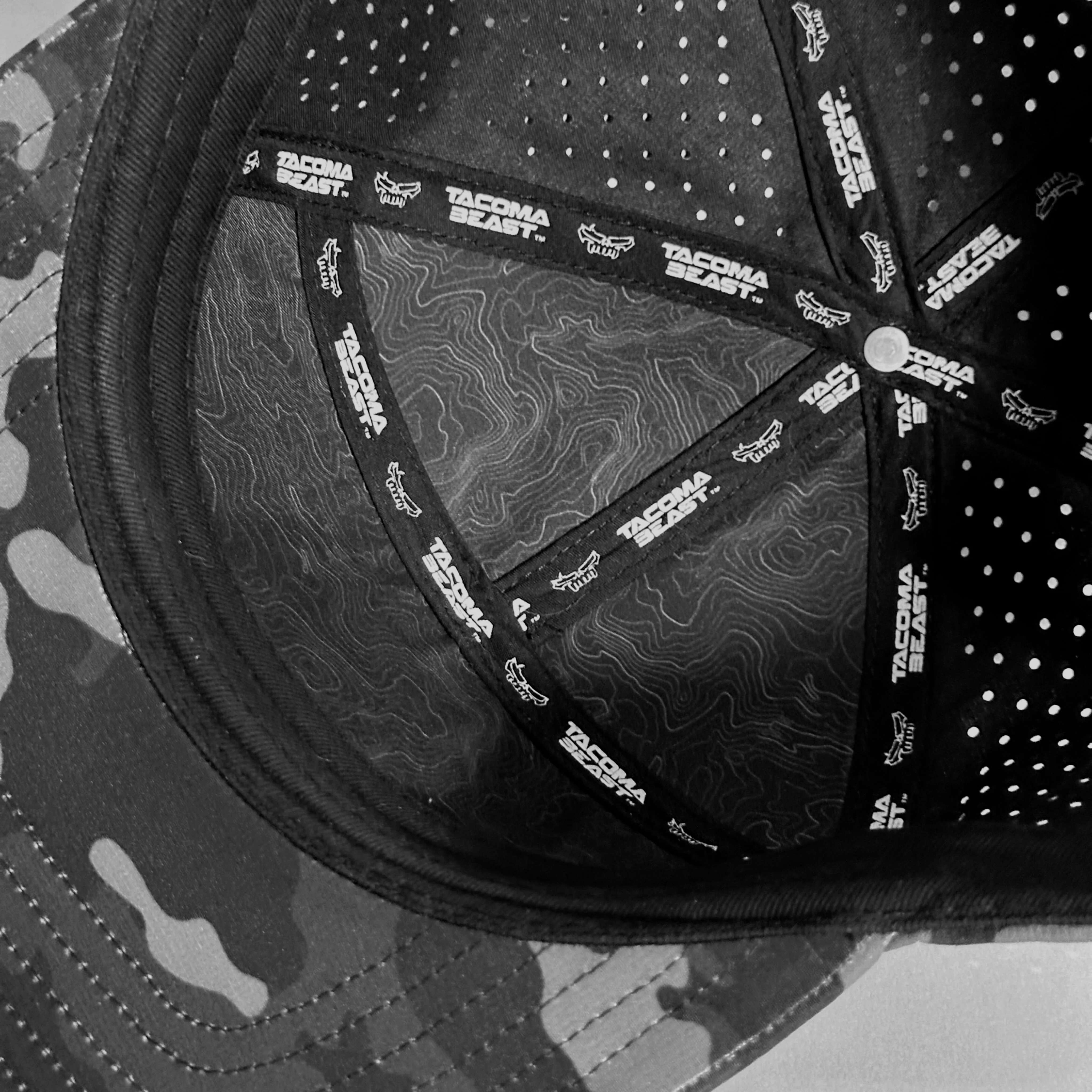 TCMBST Dark Camo Laser Mesh Hat - Image 4