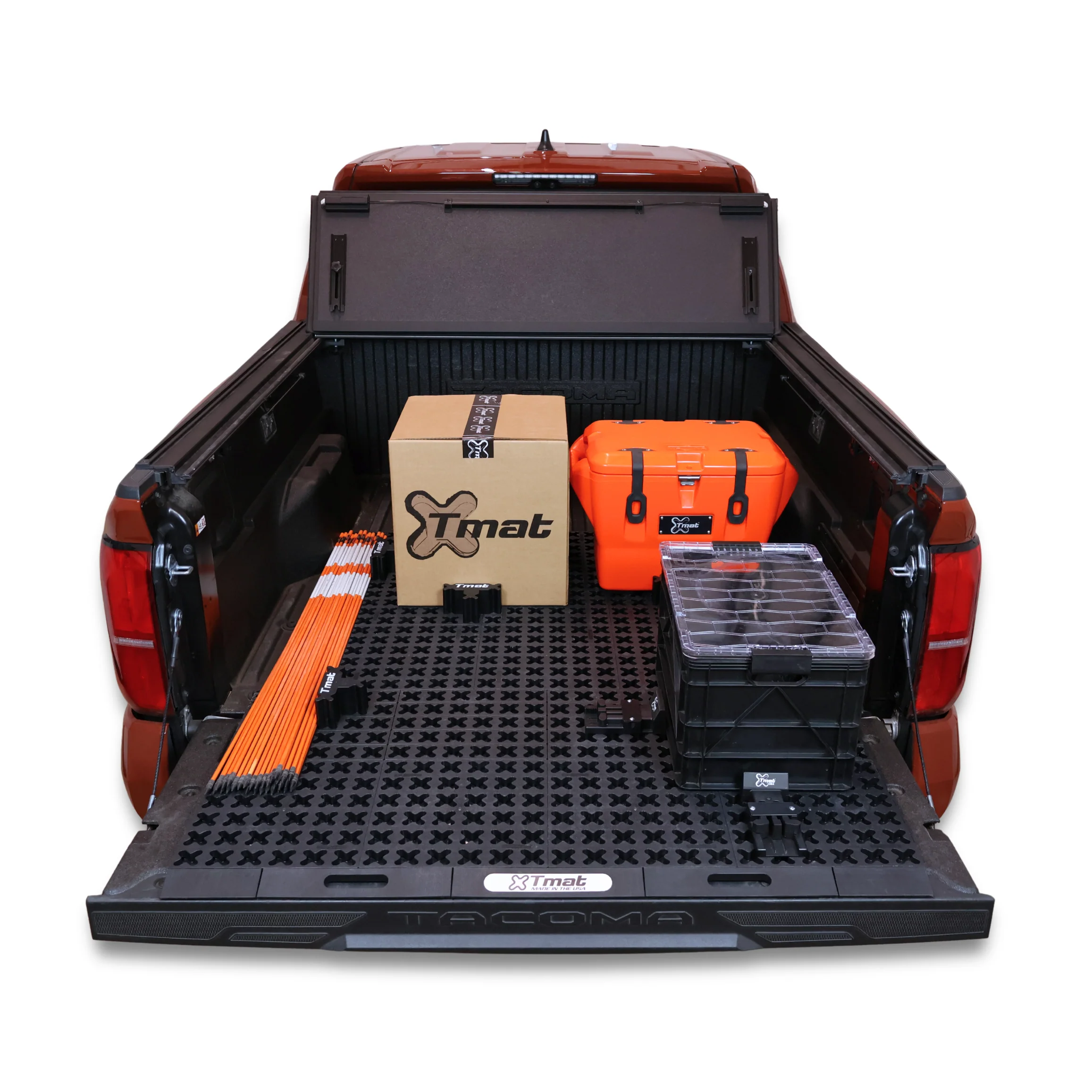 Tmat Midsize Truck Bed Organizer Slide Out Mat fits 2005+ Toyota Tacoma 5' Bed - Image 2