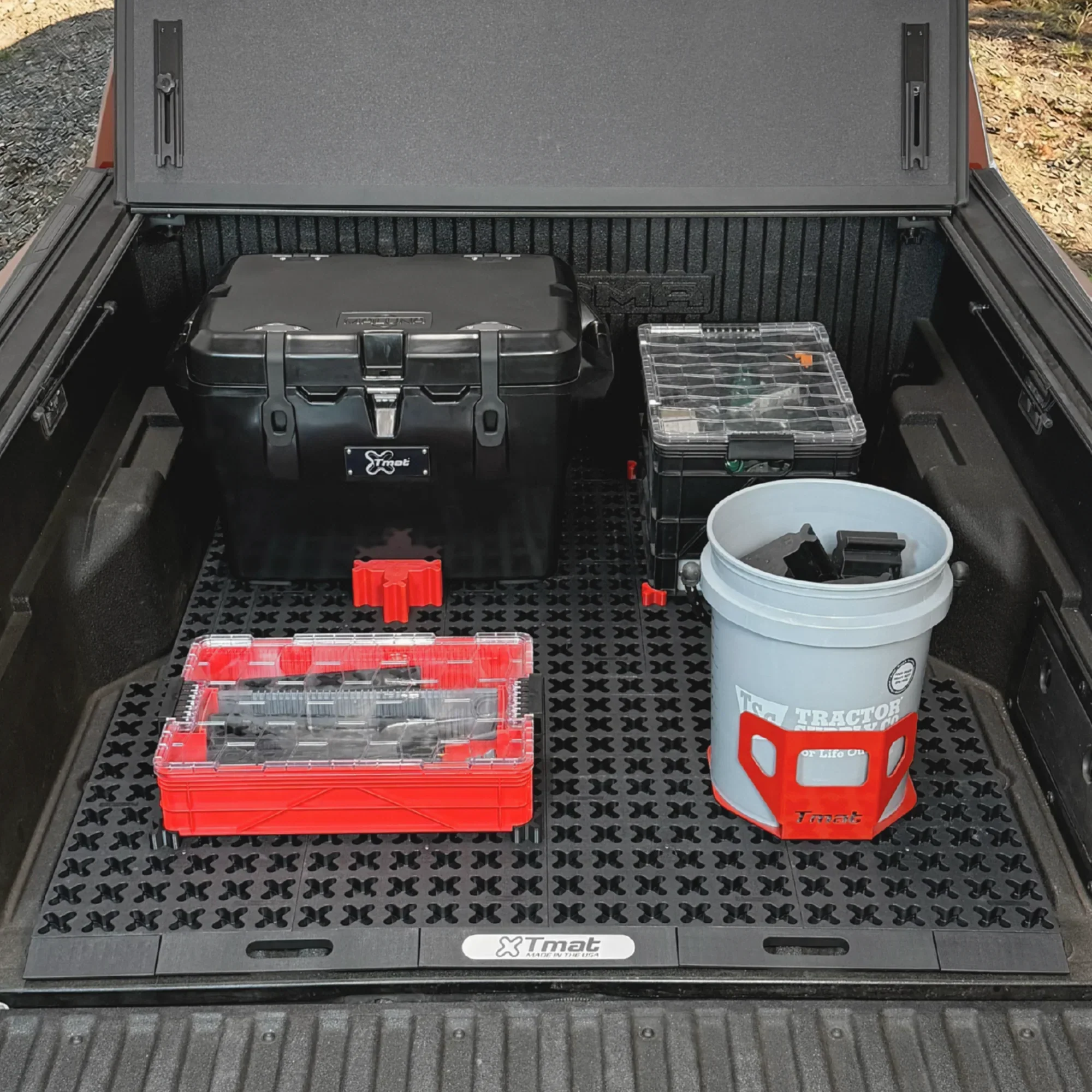 Tmat Midsize Truck Bed Organizer Slide Out Mat fits 2005+ Toyota Tacoma 5' Bed - Image 9