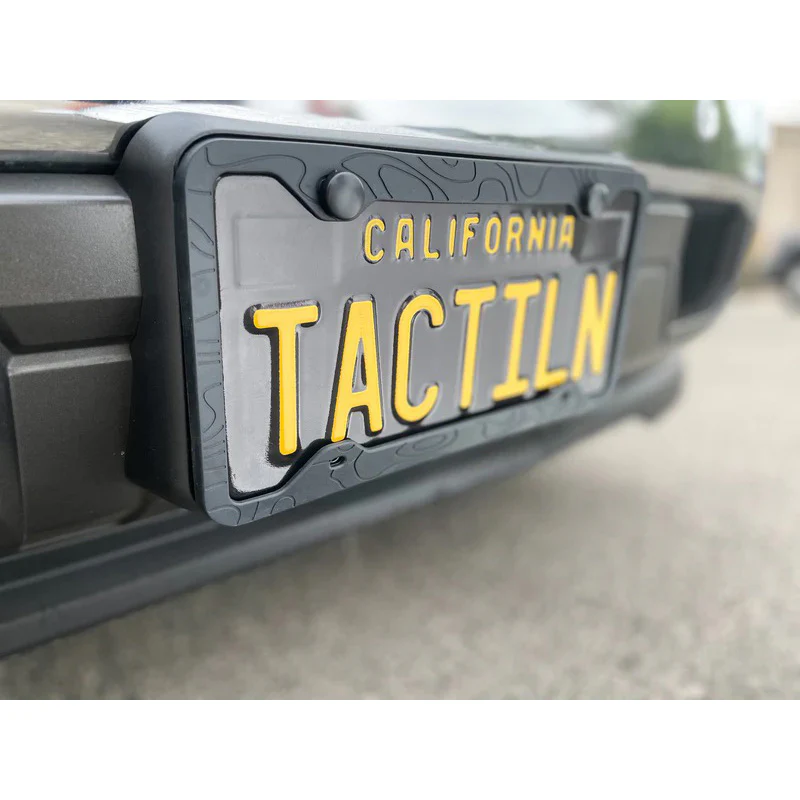 Topography License Plate Frame - Anti-Rattle, Anti-Scratch Map Topo - Image 5