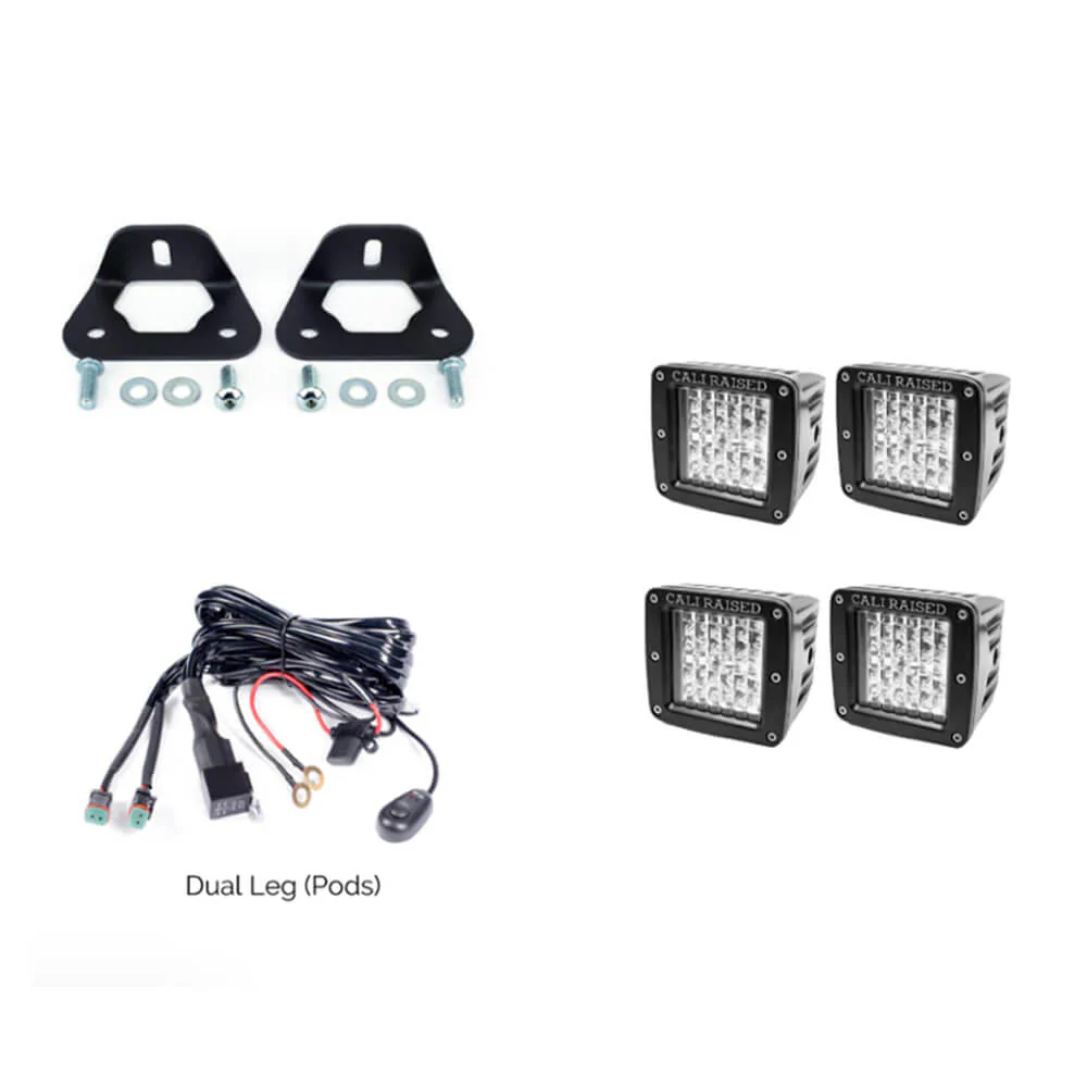 Bed Rail LED Pod Mounting Brackets Fits 2005-2023 Toyota Tacoma - Image 5