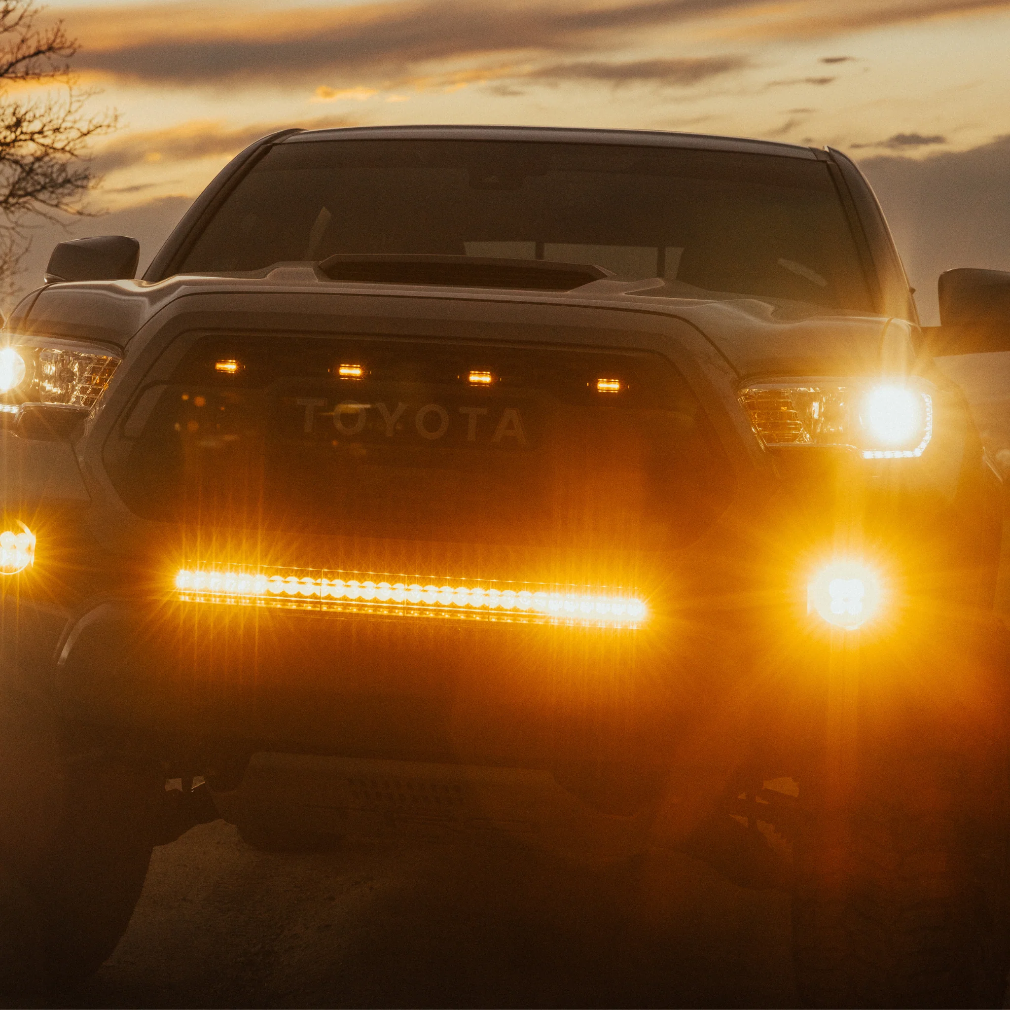 Behind The Grille - 30 Inch Light Bar - Amber Lens Fits 2016-2021 Toyota Tacoma - Image 6