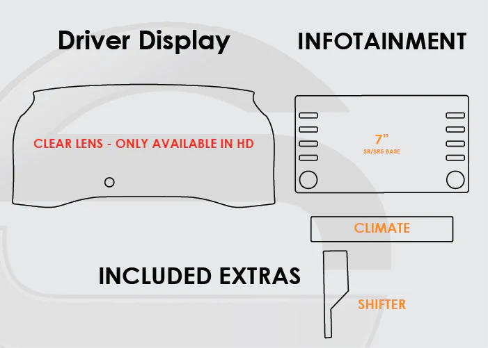 Toyota Tacoma Screen ProTech Kit - Image 5