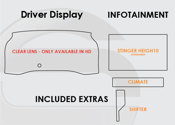 Toyota Tacoma Screen ProTech Kit - Image 6