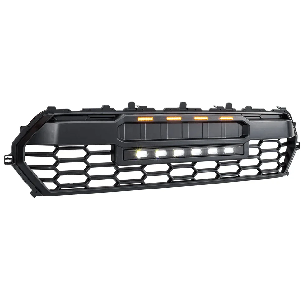 TRD PRO Style Front Grille w/ LED Off-Road Lights, Amber Lights and DIY Letters fits 2024+ Toyota Tacoma - Image 7