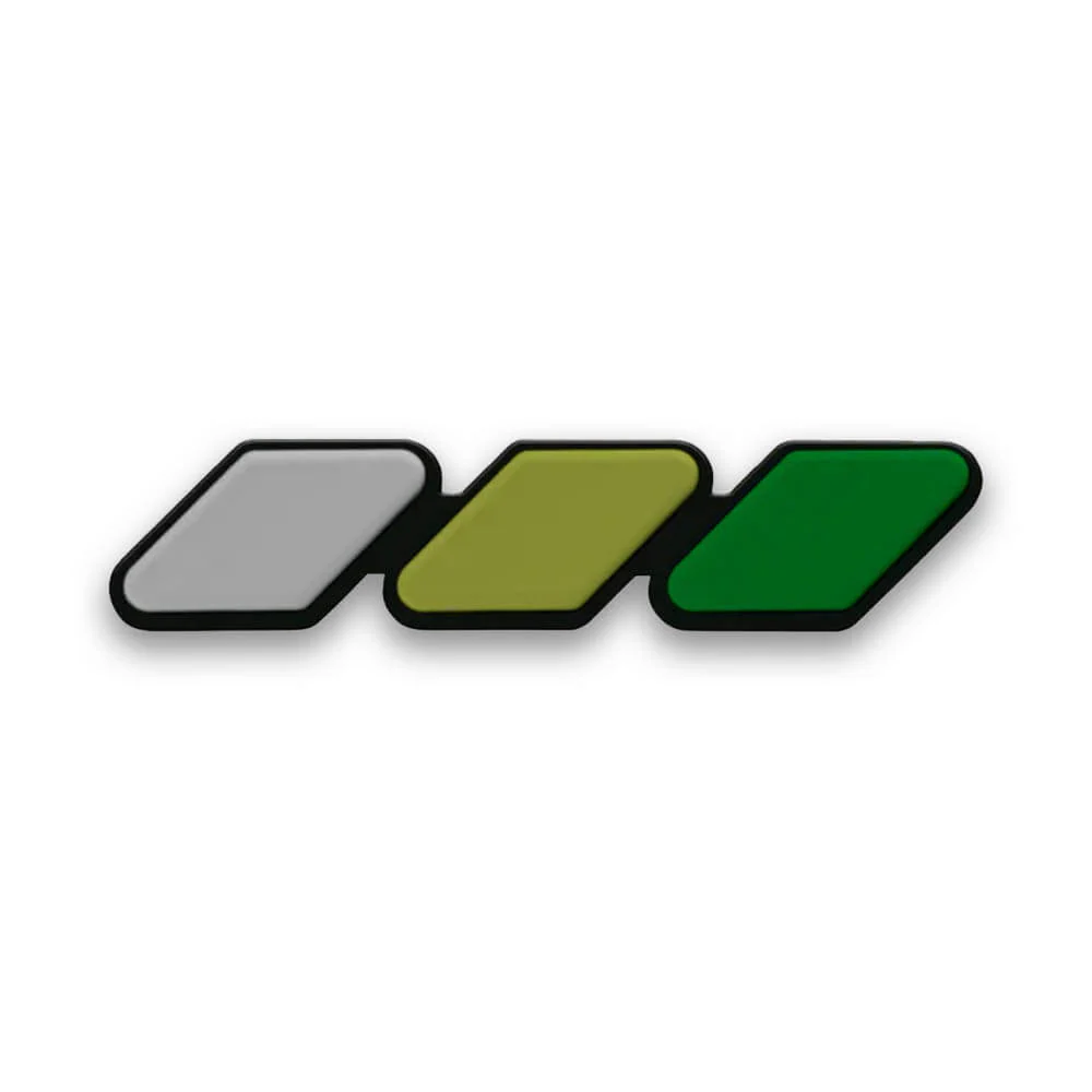 Tri-Color Grille Badge Emblem - Image 8