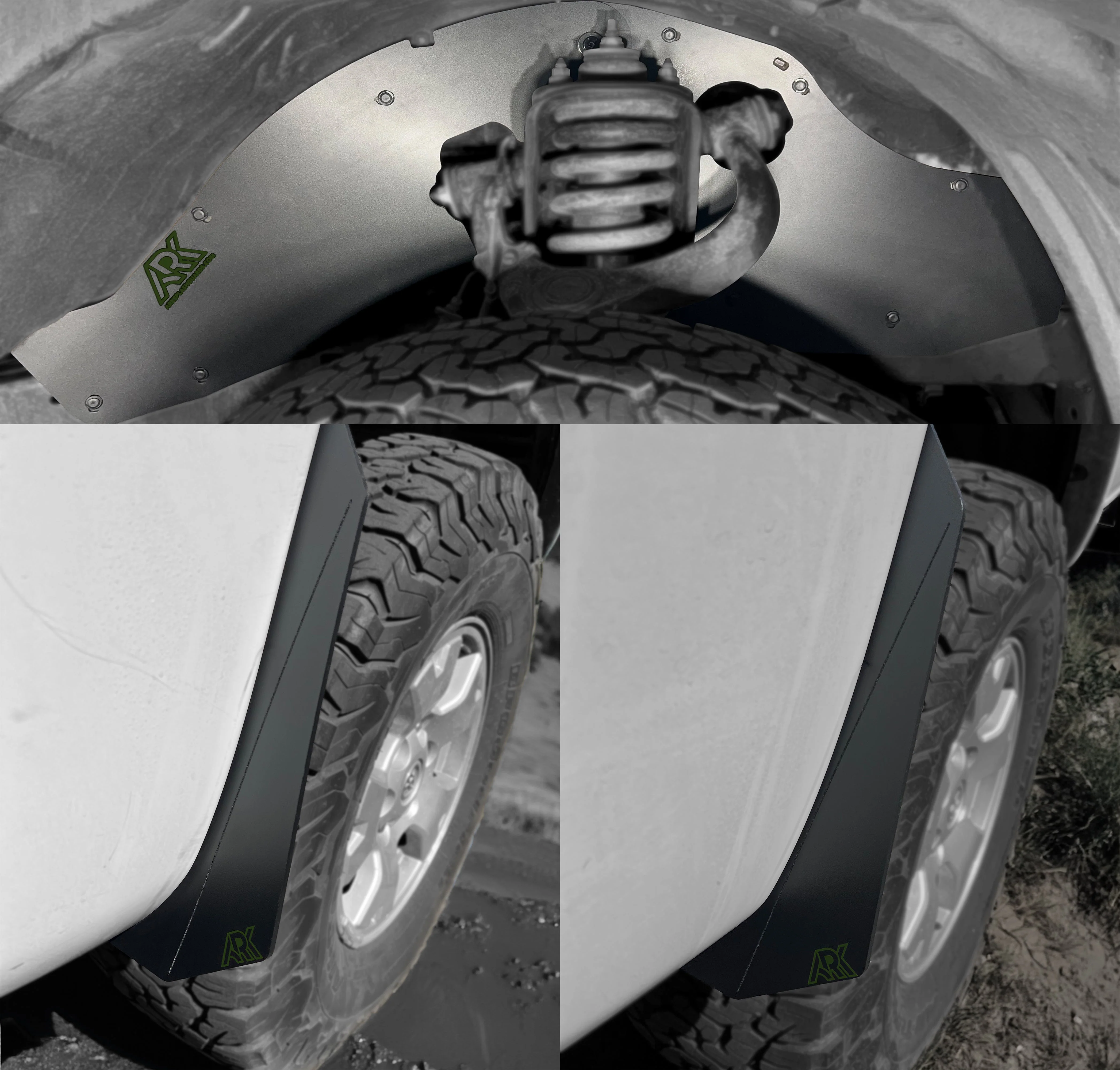 TriXpoly Splash Guards & Micros Fits 2005-2015 Toyota Tacoma - Image 4