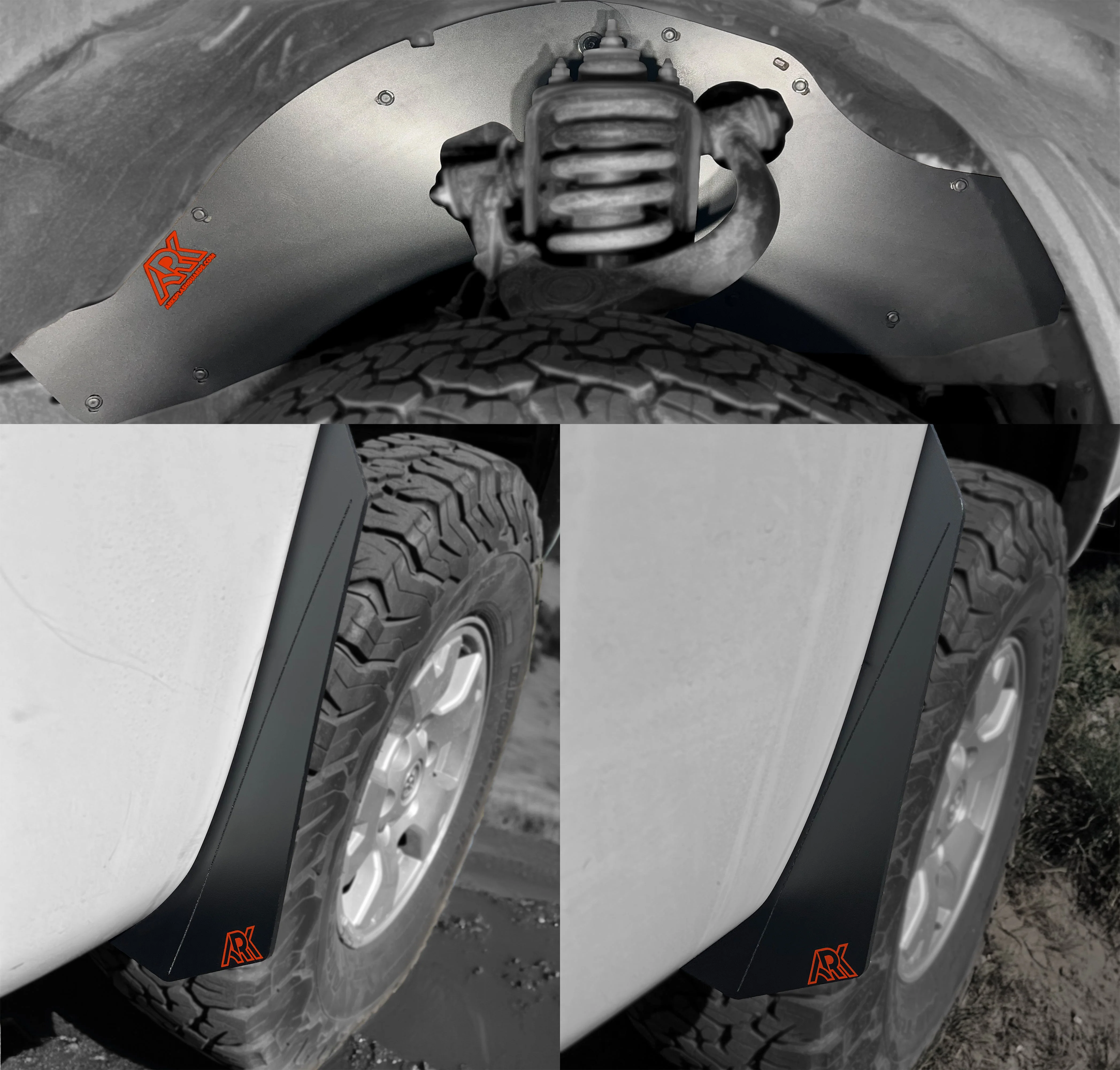 TriXpoly Splash Guards & Micros Fits 2005-2015 Toyota Tacoma - Image 6