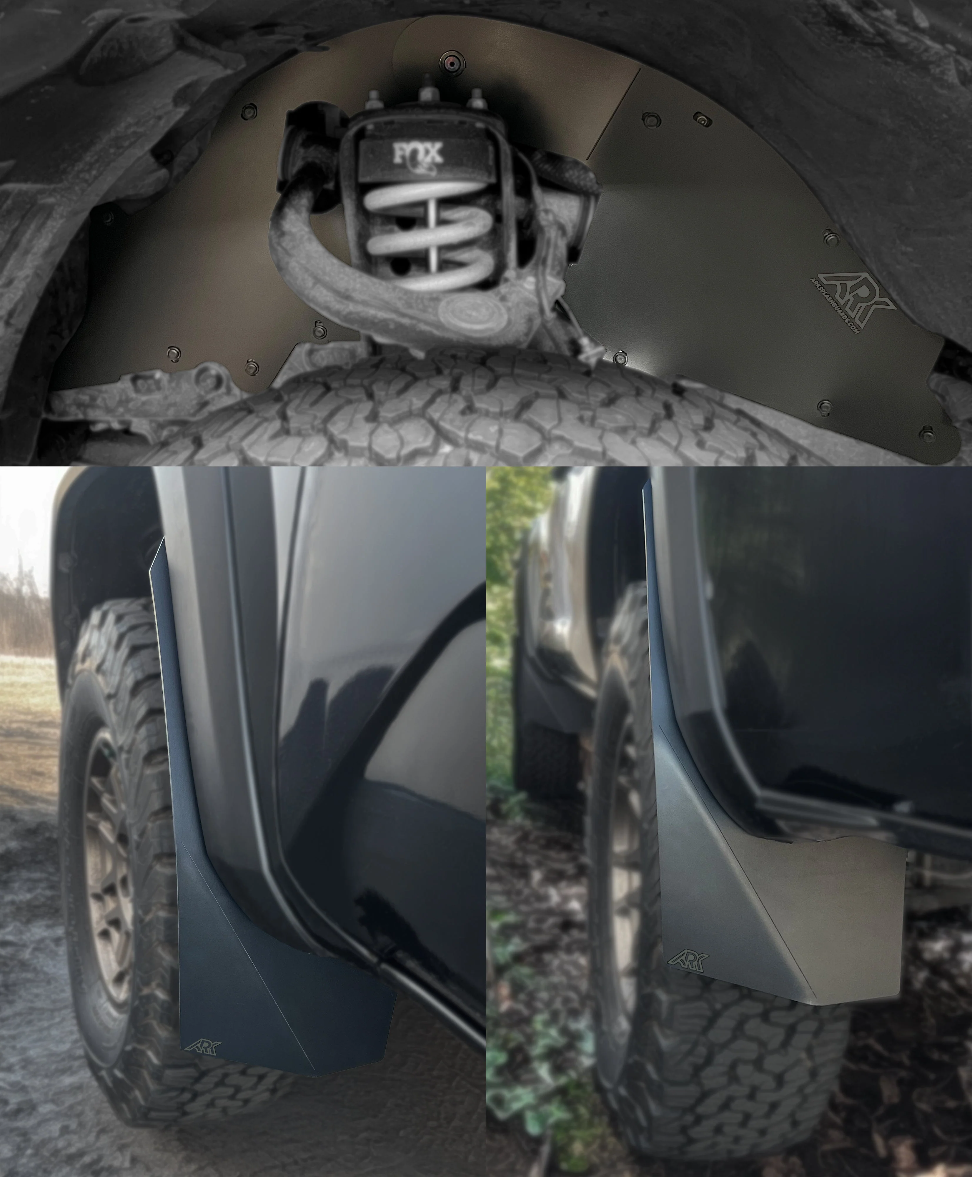 TriXpoly Splash Guards & Mudflap Micros Fits 2016-2023 Toyota Tacoma