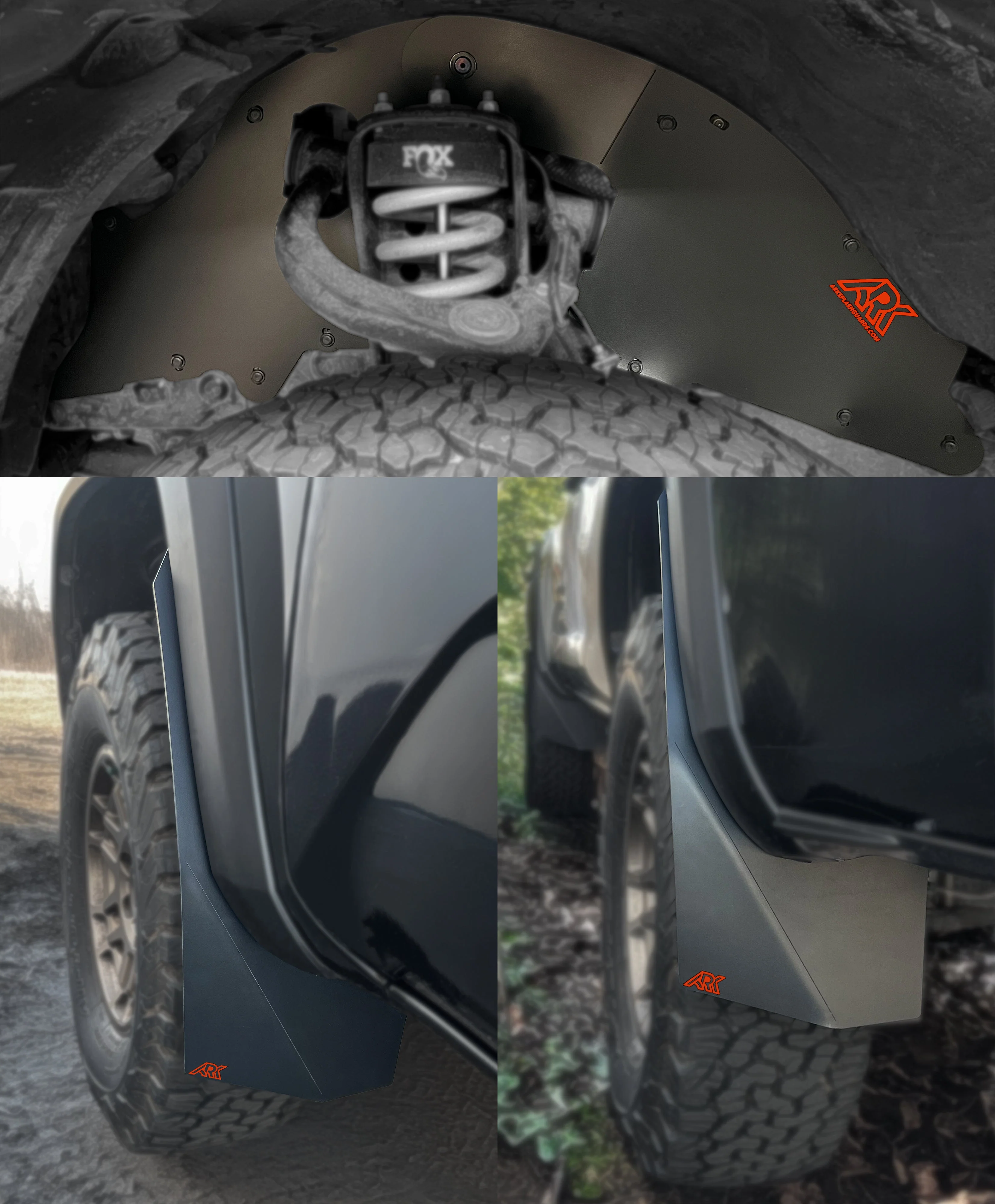 TriXpoly Splash Guards & Mudflap Micros Fits 2016-2023 Toyota Tacoma - Image 3