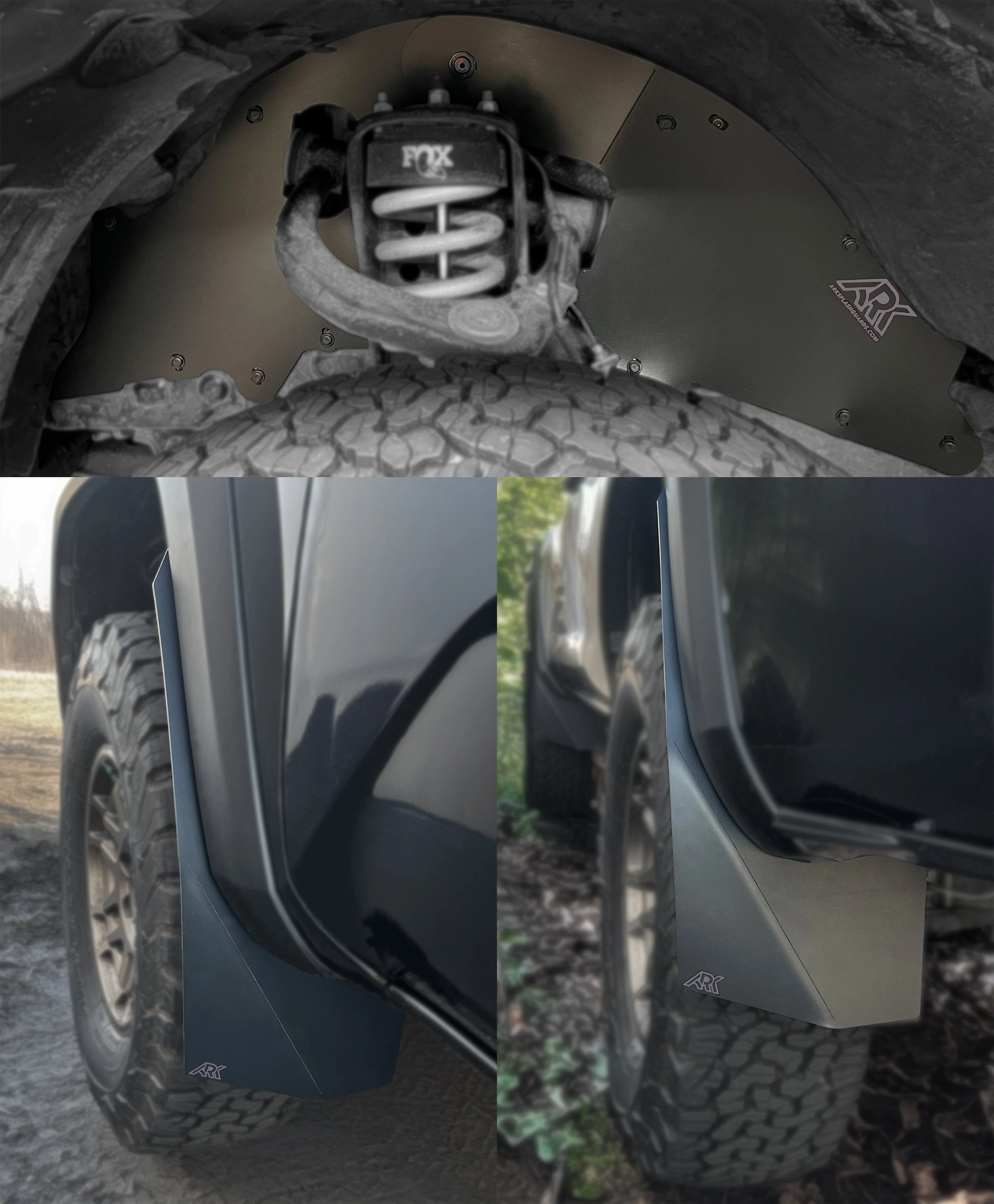 TriXpoly Splash Guards & Mudflap Micros Fits 2016-2023 Toyota Tacoma - Image 7