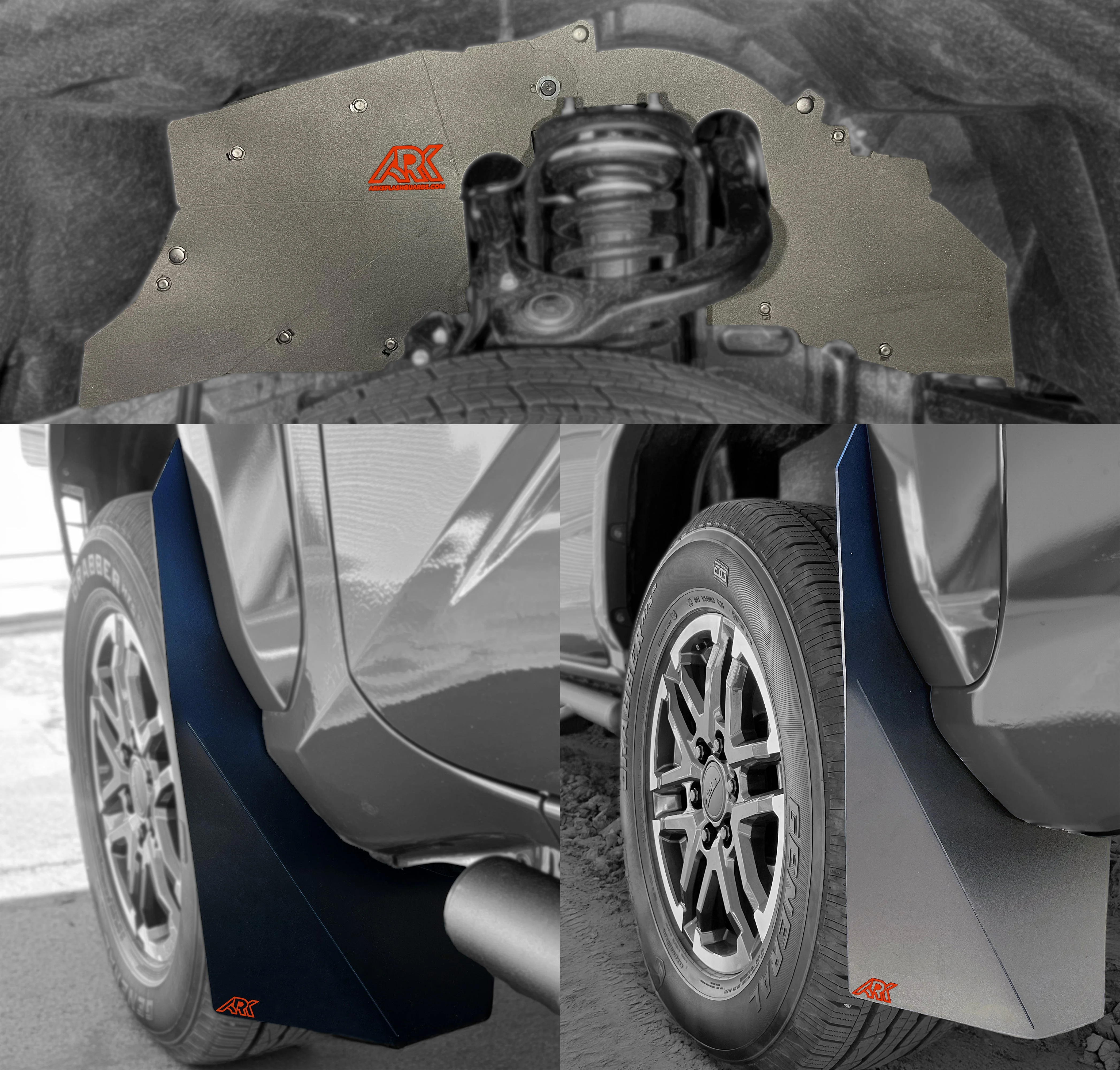 TriXpoly Splash Guards & Mudflap Micros Fits 2024+ Toyota Tacoma