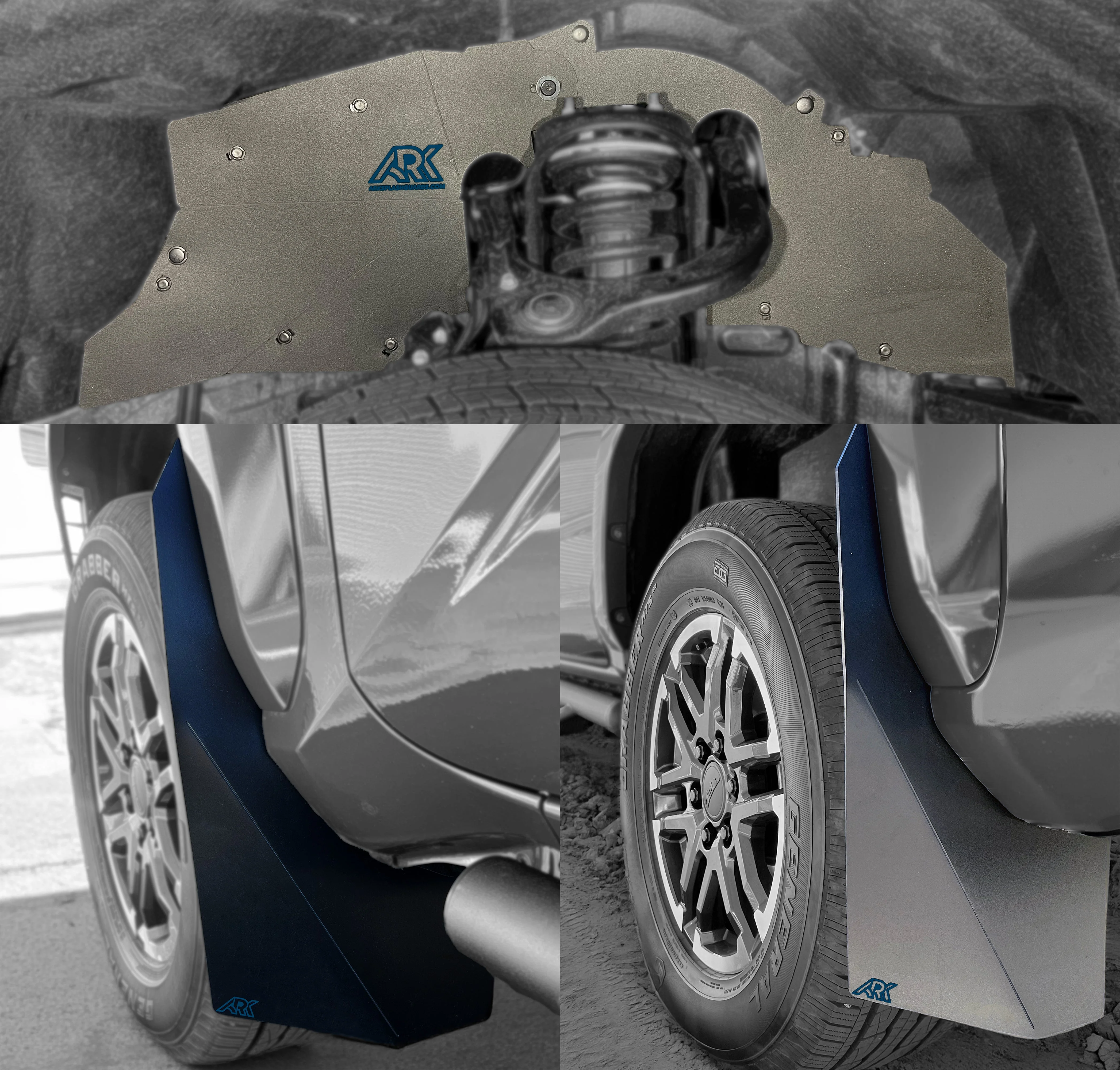 TriXpoly Splash Guards & Mudflap Micros Fits 2024+ Toyota Tacoma - Image 2