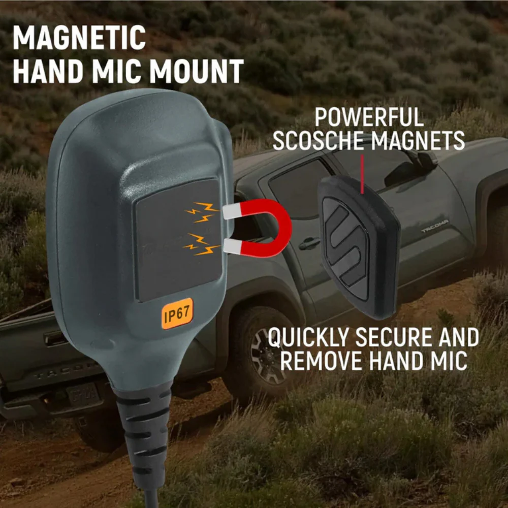 Two-Way GMRS Mobile Radio Kit Fits 2005+ Toyota Tacoma - Image 11