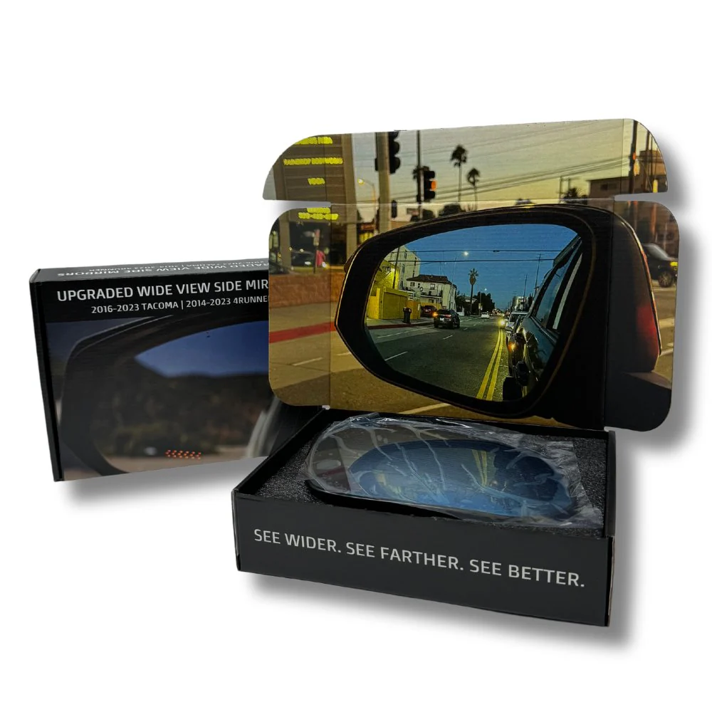 Upgraded Wide View Side Mirrors fits 2024+ Toyota Tacoma