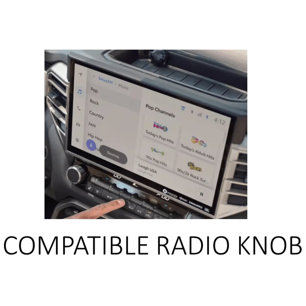 V1 Radio Knob - Black Fits 2024+ Toyota Tacoma - Image 7