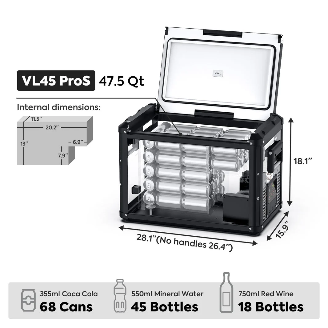 VL45ProS Single Zone Portable Freezer | ICECO | 45 LT - Image 3