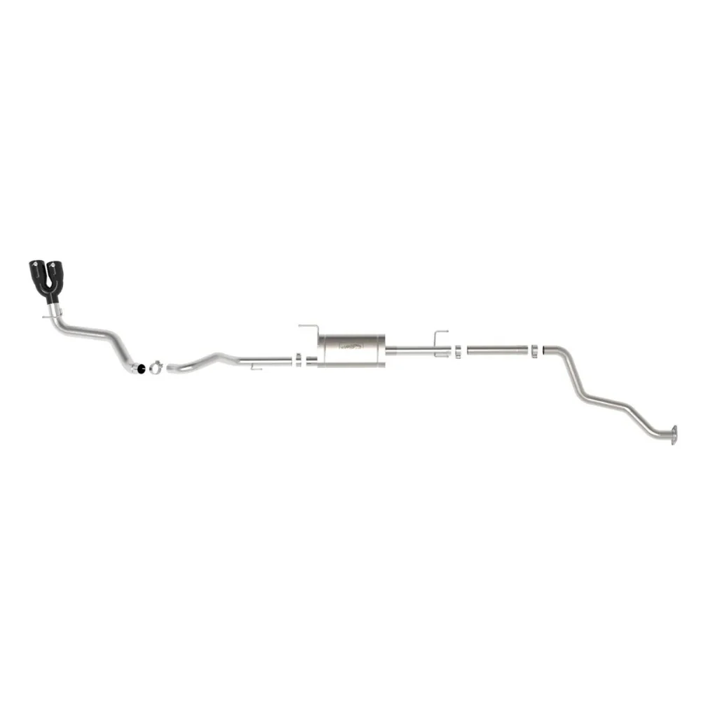 Vulcan Series 2-1/2 IN to 3 IN 304 Stainless Steel Cat-Back Exhaust System Fita 2024+ Toyota Tacoma - Image 2