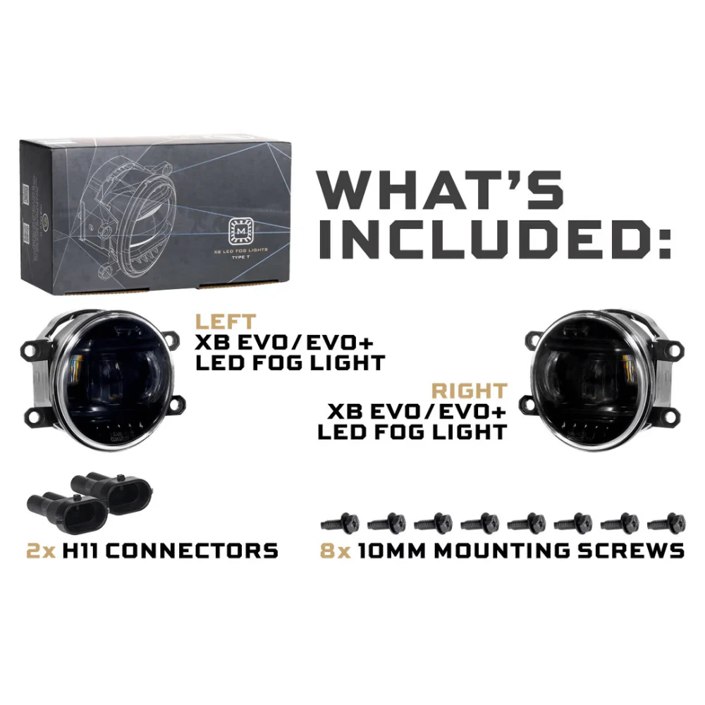 XB Evo / Evo+ Fog Lights Fits 2016-2023 Toyota Tacoma - Image 2