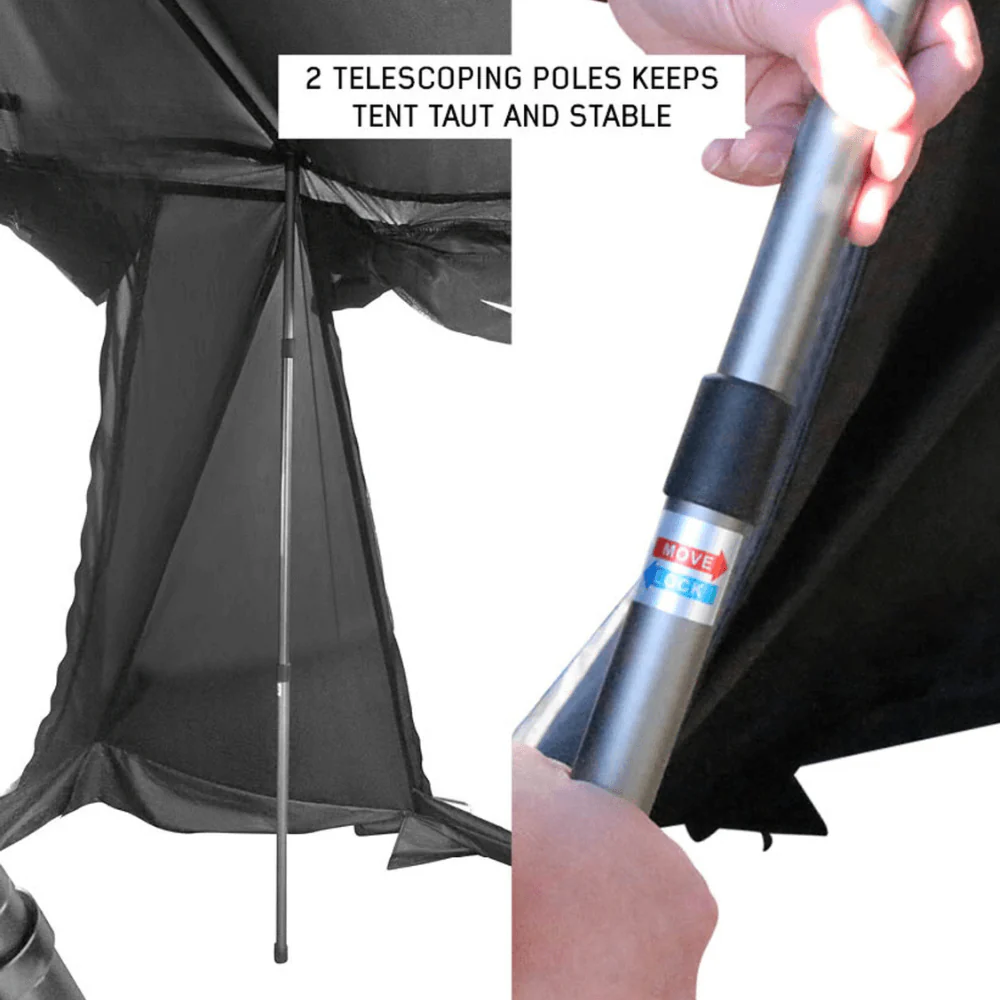 XD Everest Annex Room Roof Top Tent Extension - Black Body Grey Trim - Image 7