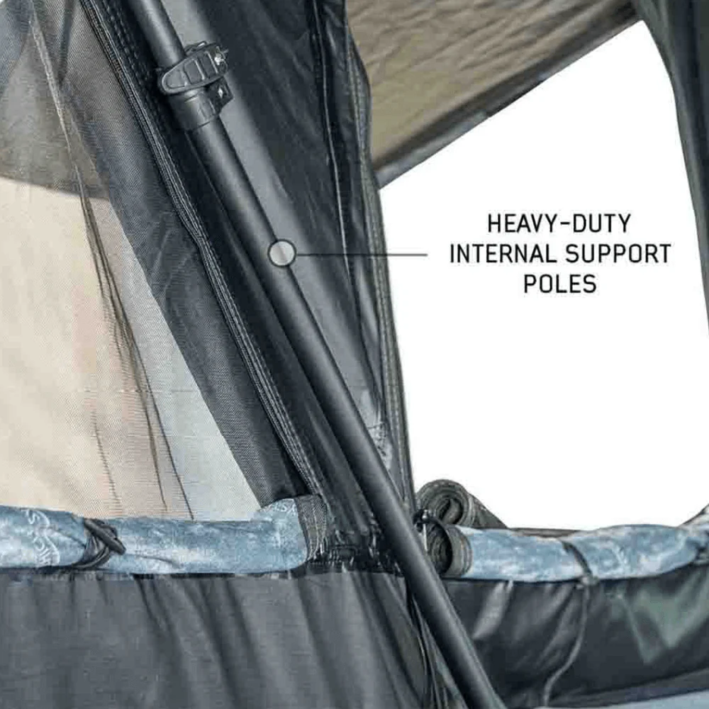 XD Everest Cantilever Aluminum Roof Top Tent - Blue Body & Black Rainfly - Image 6