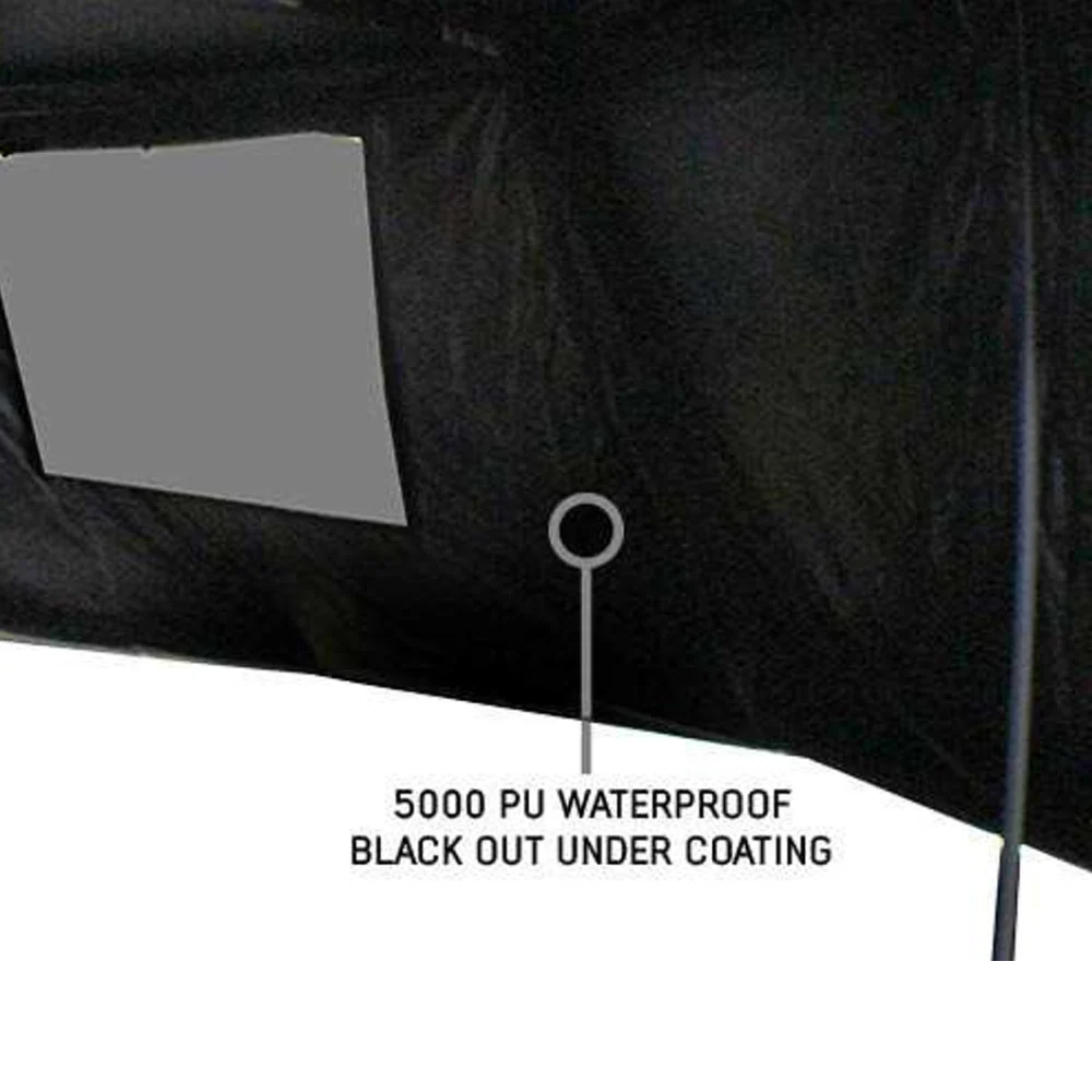 XD Nomadic 270 Degree Awning & Wall Kit Combo - Lights, Black Out, Black Body , Trim, and Travel Cover - Image 5