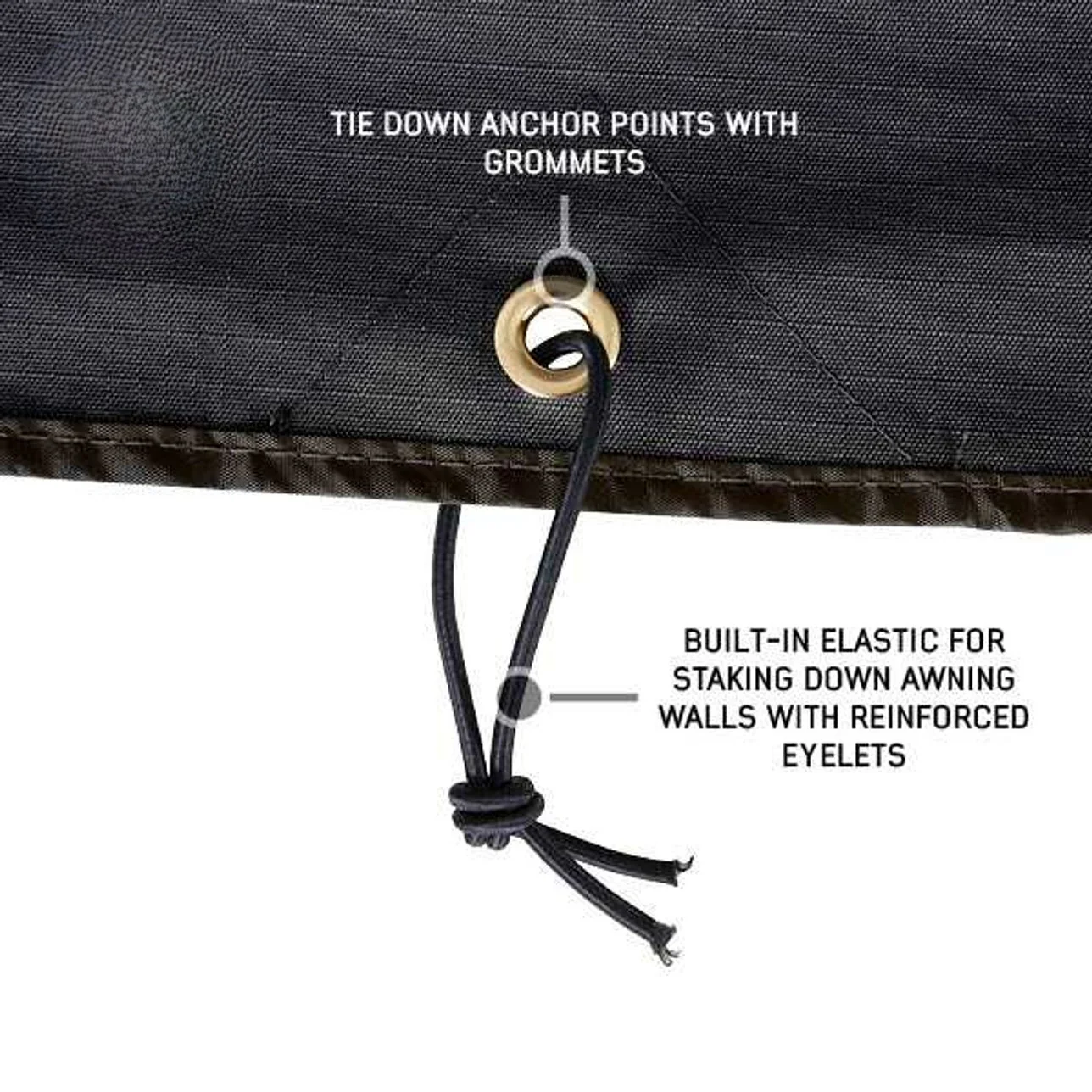 XD Nomadic 270 Degree Awning Walls W/Black Out, Black Body and Trim W/Storage Bag - Image 7