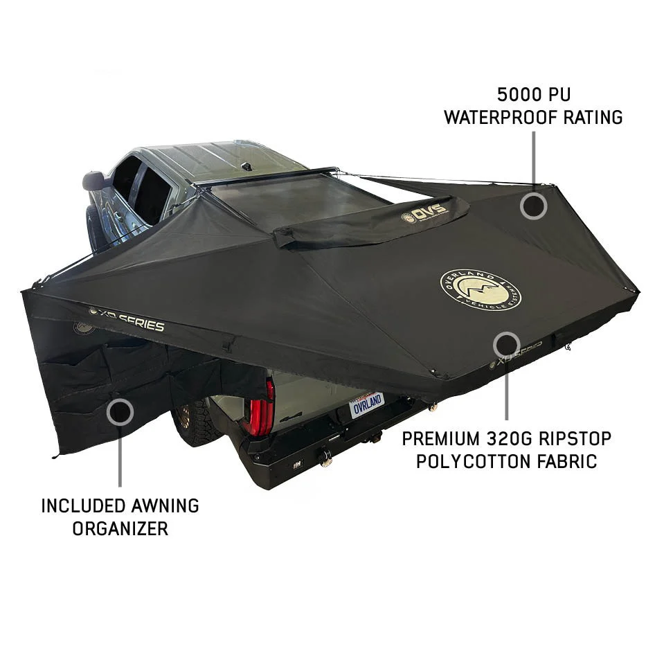 XD Nomadic 315 Degree Awning - Black Fabric and Travel Cover - Image 2