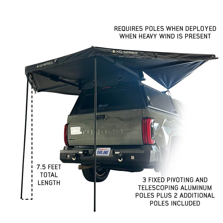 XD Nomadic 315 Degree Awning - Black Fabric and Travel Cover - Image 3