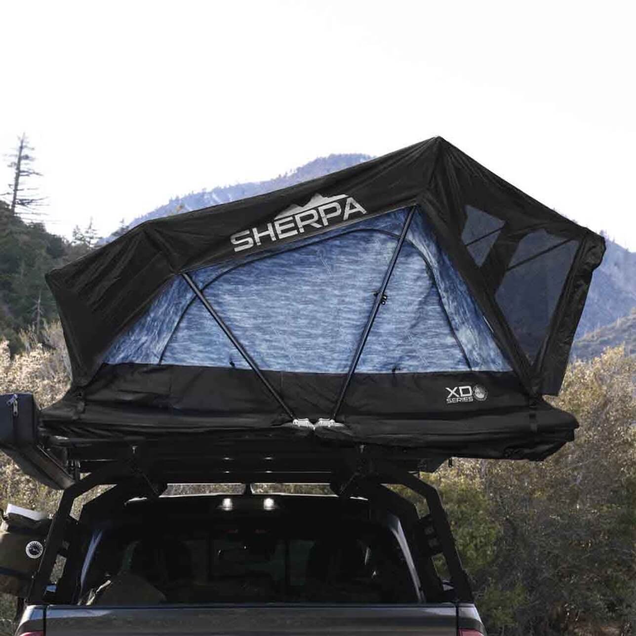 XD Sherpa Hybrid Soft Shell Roof Top Tent, Blue Body & Black Rainfly - Image 14